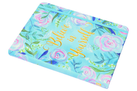 Bright Blue Green + Gold Foil Journal for Deepening your Self Confidence