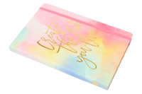 Pastel Rainbow + Gold Foil Journal for Creating the Life you Love