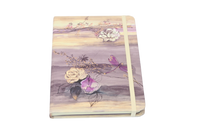 Sacred White Lotus Journal with Gold Foil + Dragonfly Spirit Animal for Recording your Purest Intentions