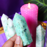 Mini Amazonite Crystal Generator for Clear + Heartfelt Communication