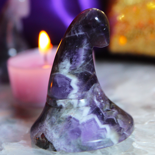 Amethyst Witch's + Wizard's Hat for Ultimate Psychic Channeling