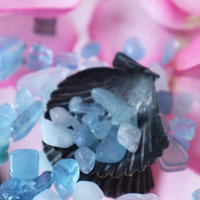 Blue Aquamarine Chips for Soulful Self-Expression