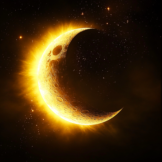 🔥 Partial New Moon Solar Eclipse in Aries – March 29, 2025 – A Cosmic Reset! 🌑✨