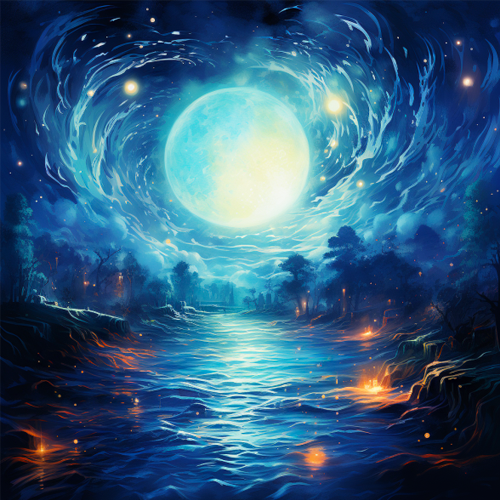🌕✨ Mystical Marvel: Embrace the Super Blue Moon in Pisces on August 30th! 🐟🌙