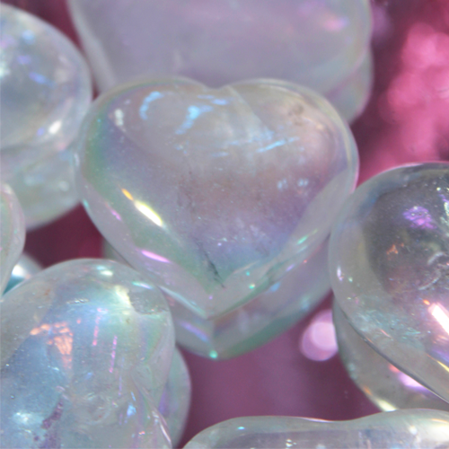 Angel Aura Quartz Hearts for Connecting to your Spirit Guides