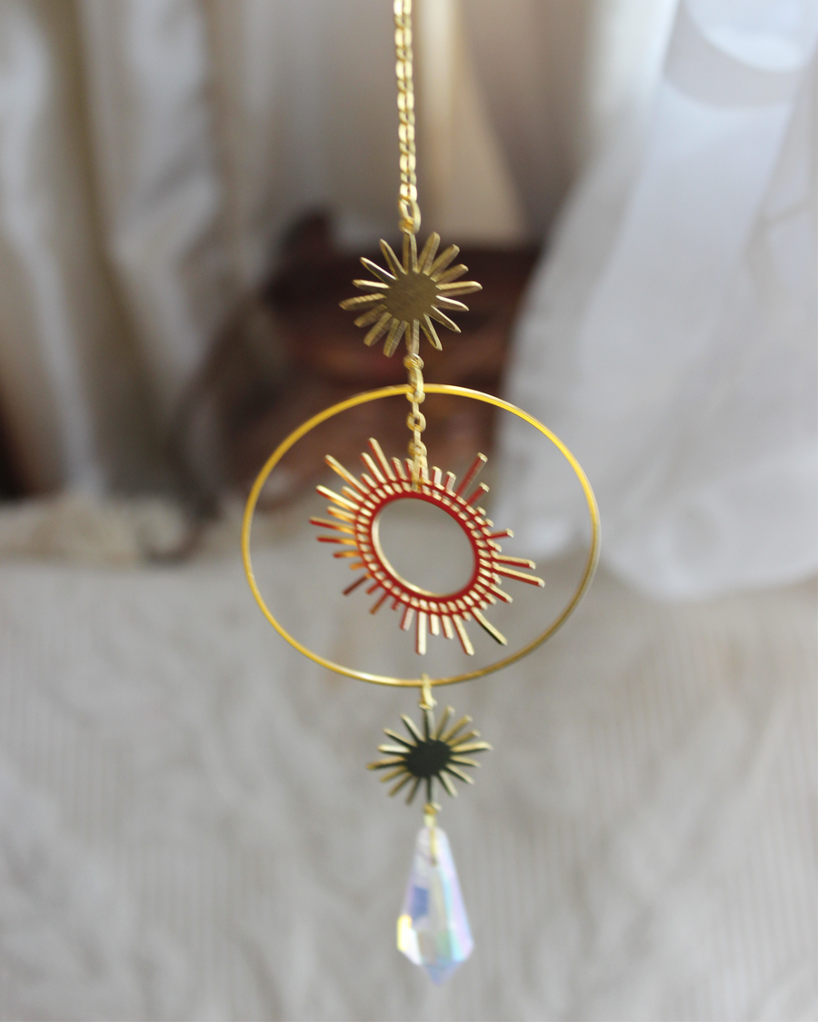 Angel Aura Glass Prism Sun Catcher for Honoring the Sun