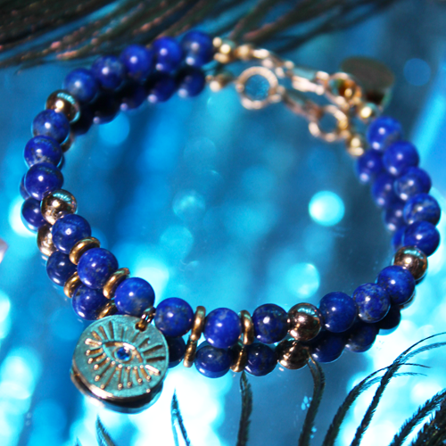 Lapis Lazuli Bracelet for Protection against the Evil Eye