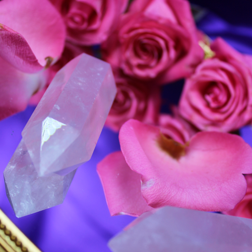 Rose Quartz Double Terminated Wand for Calling in your Highest Love
