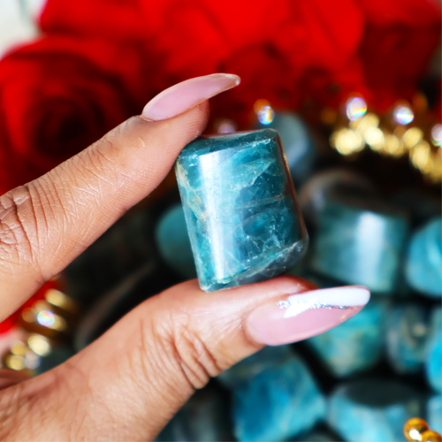 Blue Green Apatite for Inner Wisdom & Authentic Expression