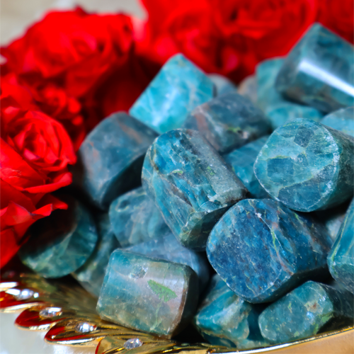 Blue Green Apatite for Inner Wisdom & Authentic Expression