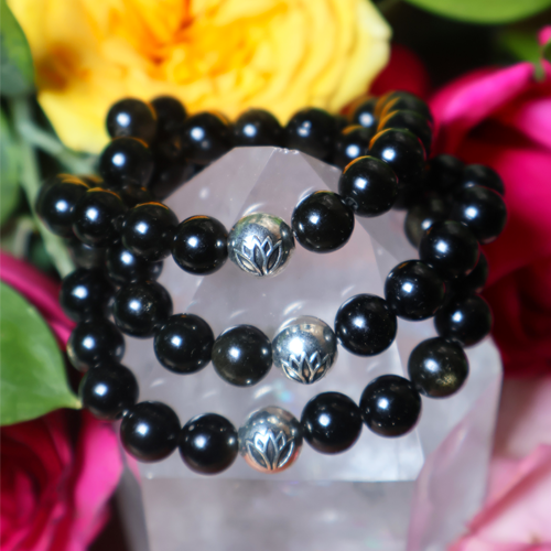 Golden Sheen & Black Obsidian Bracelet for Awakening Your Inner Warrior