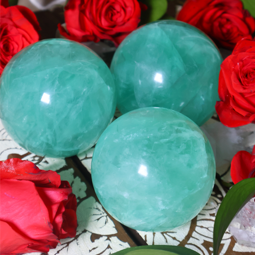 Spiritual Attunement Green Flourite Crystal Sphere