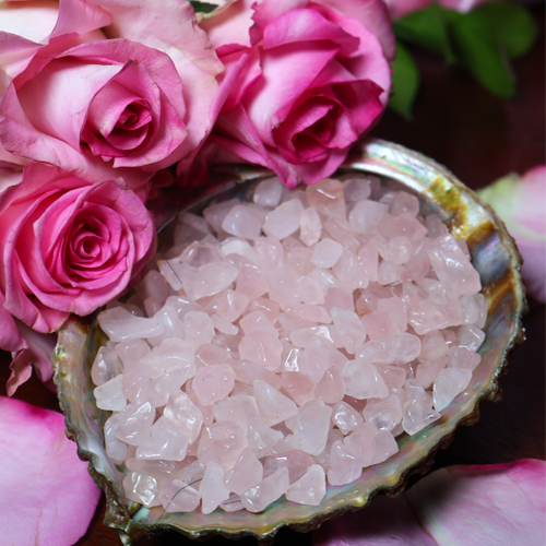 Rose Quartz Chips for A Sanctuary of Unconditional Love