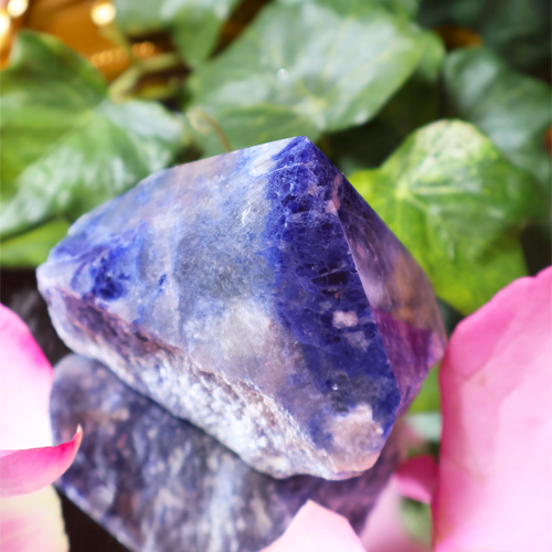 Sodalite Polished Generator Tips for Divine Wisdom & Soulful Expression