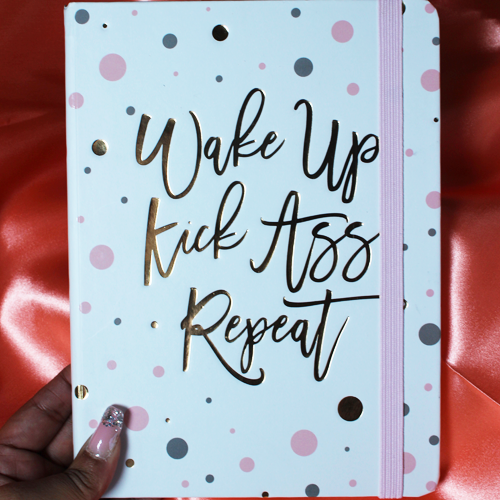 Bubblegum Pink + Gold Foil Journal for When Serious Motivation is Needed