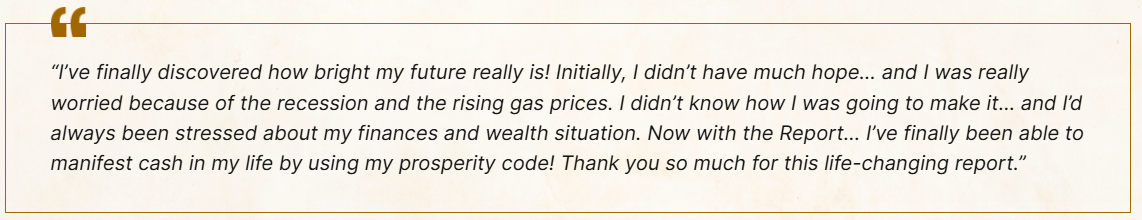 Prosperity Birth Code Reading solution customer reviews